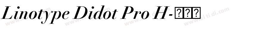 Linotype Didot Pro H字体转换
